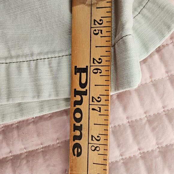 EUC J. CREW LIGHT MINT GREEN COTTON RELAXED CHINOS PANTS SIZE 12 / L - Picture 15 of 16